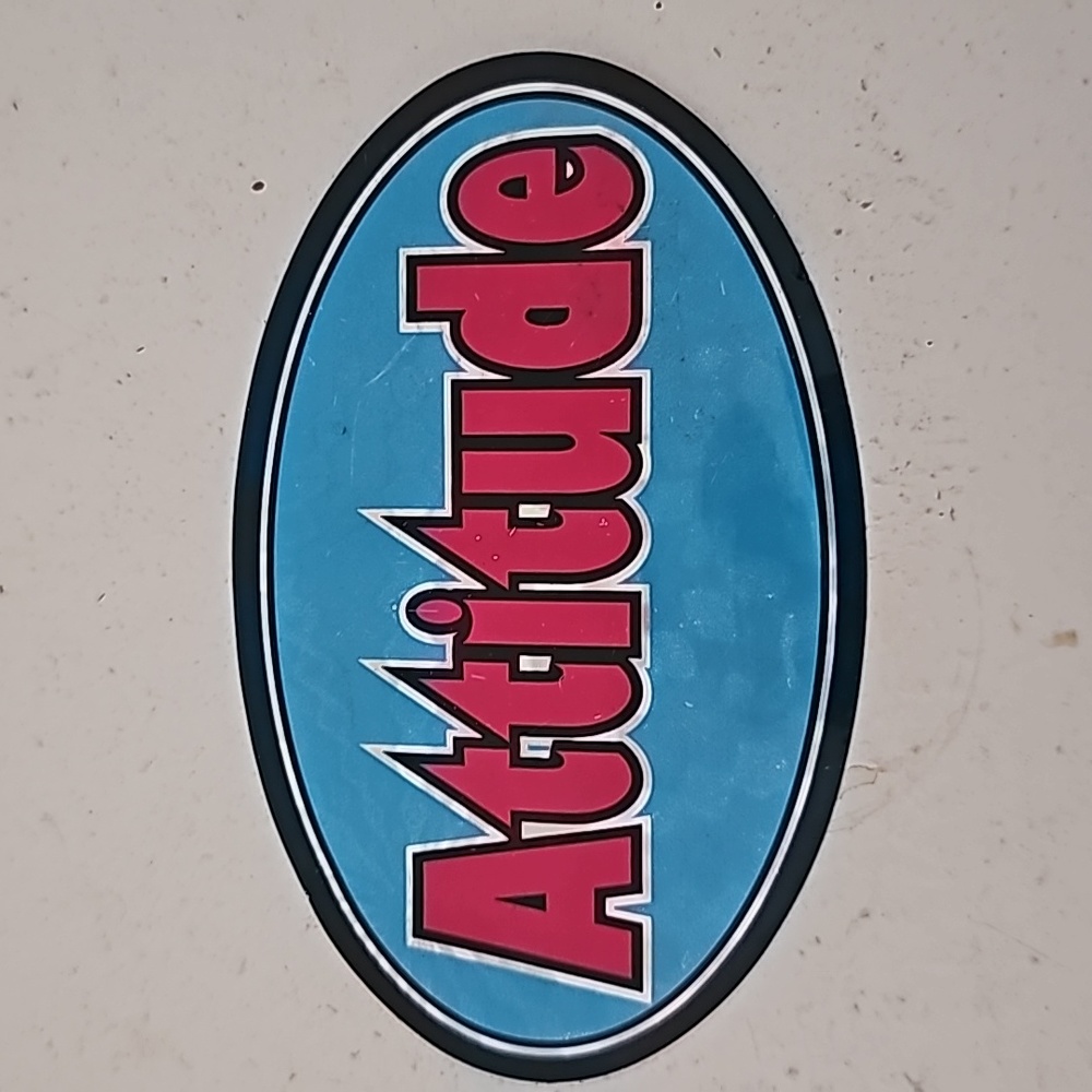 10/$25 vintage 90s y2k attitude sticker